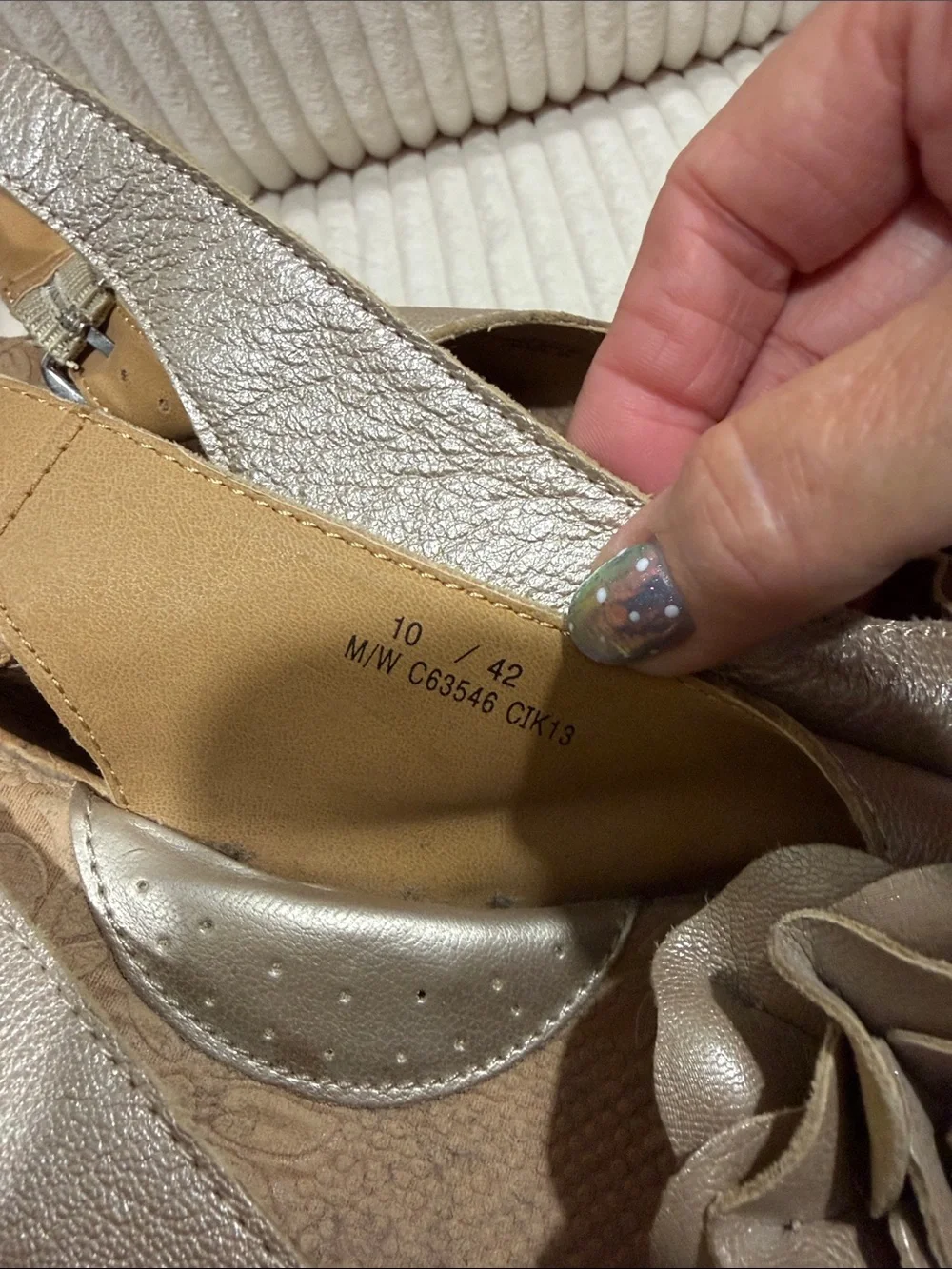 boc slingback wedge